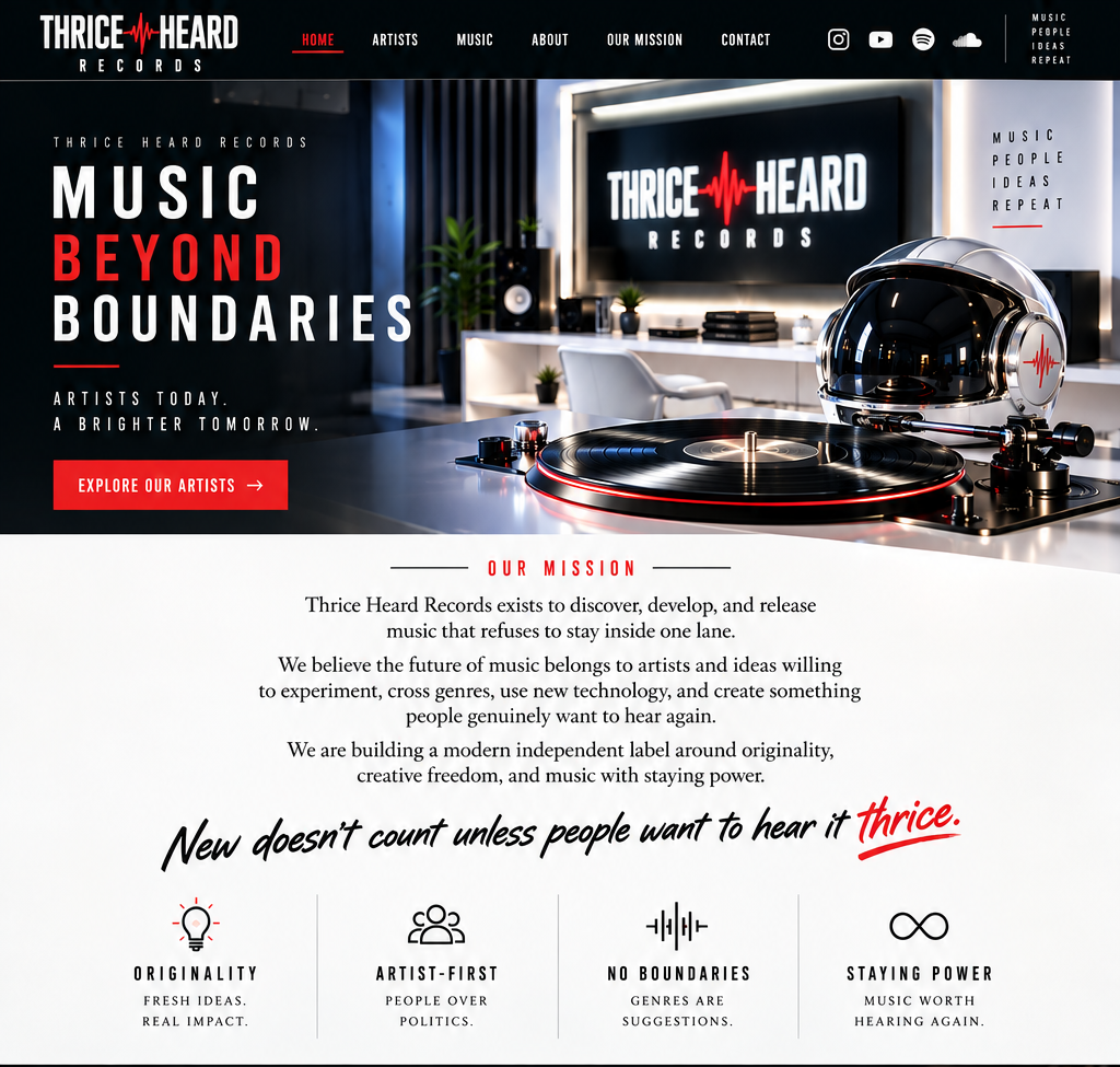 Thrice Heard Records homepage: Music Beyond Boundaries